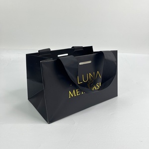 Bolsas de Regalo de Papel para Compras de Lujo con Logotipo de Marca Personalizado para Peluquería - Product Image 4