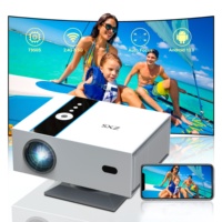 Proyector A-mazon Hot 4K con Sistema Android 11, 2+16G, WiFi 6, BT, 400 ANSI, Resolución Nativa 1080P, para Cine en Casa, Exteriores, Teléfono, Laptop