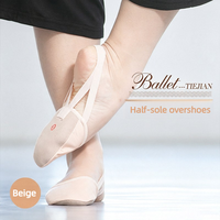 Chaussons de ballet pour femmes, pointes de danse pour adultes, demi-semelles antidérapantes, chaussures de pratique, chaussures de danse orientale antidérapantes