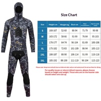 Combinaison de plongée en néoprène CR 3,5 mm à peau lisse avec capuche, 2 pièces, camouflage, pour la pêche sous-marine et la chasse, coutures GBS avec protection thoracique