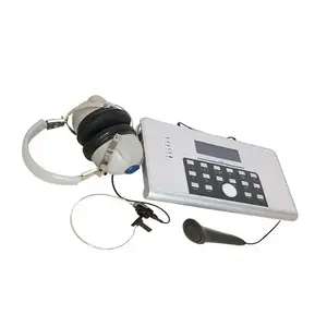 Video Aslin dengan pengoperasian ASAD104 alat bantu dengar Amplifier alat bantu dengar telinga pribadi untuk tunarungu OEM mikrofon suara Audiometer