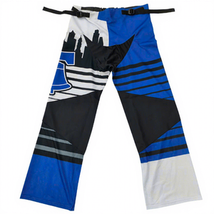 Pantalon de hockey sur roulettes personnalisé Sibrin, imprimé par sublimation, en polyester, avec rembourrage en Cordura, protection professionnelle, évacuation de l'humidité, séchage rapide - Product Image 1