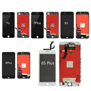 Layar LCD ponsel kaca sentuh, layar lcd ponsel rakitan Digitizer untuk iPhone 6 6S 7 Plus 8 8Plus