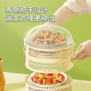 ภาชนะเก็บอาหารแบบซ้อนได้พร้อมฝาปิดทรงกระบอก รักษาความสดใหม่ ใช้ในครัว วัสดุ PP ปลอดภัย ถูกสุขอนามัย ไม่มีกลิ่น - Product Image 2