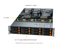 Server Hyper Rack Supermicro AS-2025HS-TNR 2U Baru dengan Dual AMD EPYC DDR5 NVMe PCIe 5.0 untuk Pusat Data