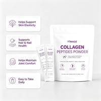 Complément alimentaire en poudre de peptides de collagène multi-sources, mélange pour boisson au collagène avec acide hyaluronique et vitamine C, végétalien