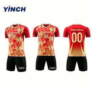 Vente directe d'usine LAYENNE, ensemble de maillots de football pour hommes confortables, logo personnalisé, séchage rapide, uniforme de football en gros pour équipe et club - Product Image 1