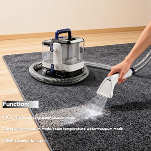 Nettoyeur de tapis portable CE CB à aspiration puissante pour sols, tapis, tissus d'ameublement et canapés, avec fonction vapeur chaude et froide et extraction - Product Image 5