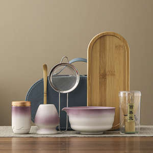 Ensemble de fouets à matcha japonais <span class=keywords><strong>Berserk</strong></span> avec logo personnalisé, 4-7-9 pièces, coffret cadeau matcha personnalisable - Product Image 1