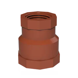 High-Quality 3/4"x1/2" Brown Plastic PP Threaded Fitting-FEMALE REDUCER