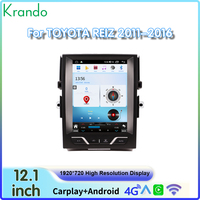 12.1 ''Tesla modèle voiture stéréo pour Toyota Reiz 2011-2016 Android lecteur multimédia Radio Navigation sans fil CarPlay WIFI 4G GPS