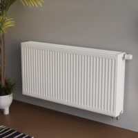Radiateur horizontal blanc pour chauffage hydronique domestique, radiateur à eau chaude pour chauffage central, idéal pour les projets de rénovation résidentielle