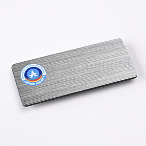 Vendita calda nome in bianco distintivo personalizzato in metallo dorato in alluminio sublimazione personale magnetico in metallo distintivo nome in metallo per uniforme scolastica - Product Image 2