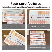 Tableau d'affichage de couleurs de vernis à ongles OEM, personnalisable, échantillon de couleurs de vernis à ongles, livre d'échantillons de couleurs acryliques, vente en gros