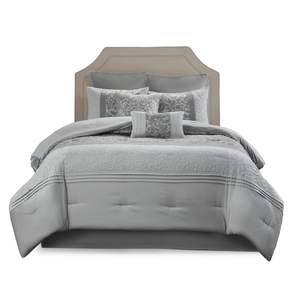 DB Woven 8-Piece <b>Comforter</b> <b>Set</b> Embroidery Plain Style for Home Wedding Hospital Hotel Use-Available King Queen Super King Sizes - Product Image 2