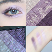 Marque privée Haute Pigment Mat Shimmer Maquillage Fard À Paupières Palette Couleur Bleue Crémeux Holographique Longue Durée Lumière Pour Les Yeux 5g Poudre