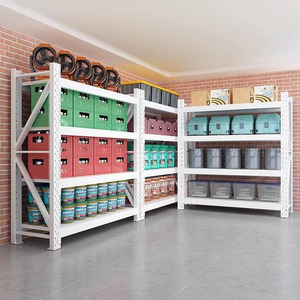 Supports de stockage industriels robustes et légers pour ateliers Nouveaux supports d'entrepôt en acier résistant à la corrosion Étagères empilables - Product Image 3