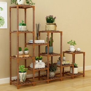 Fournitures de jardinage pour l'intérieur et l'extérieur, <span class=keywords><strong>jardinière</strong></span>, étagère à plantes en <span class=keywords><strong>bois</strong></span>, <span class=keywords><strong>support</strong></span> à fleurs - Product Image 1