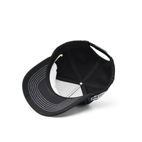 Casquette de baseball structurée à 5 panneaux en coton respirant de qualité supérieure, brodée, pour sports de plein air, avec cordon