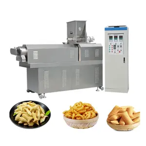 Good quality cheese ball fried chips puffed puff small corn snack making machine