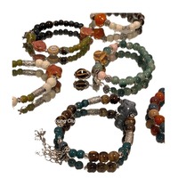 Bracelet perlé pour femme en céramique et porcelaine, style ethnique chinois, fait main, accessoire d'inspiration traditionnelle, Yiwu, Nouveauté été 2023