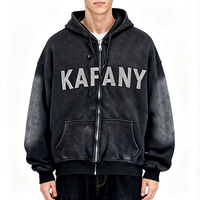 Hoodie Pria Custom Personalized 500 Gsm, Sablon Puff Vintage Oversized, Hoodie Berat