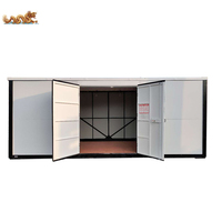 Conteneur de stockage pliable préfabriqué de 20 pieds, mobile, pliable, portable, avec 2 portes latérales