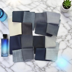 Tissu mélangé sergé interlock laine-polyester 250 g/m² couleurs foncées pour vestes, pulls et costumes homme et garçon - Approvisionnement direct à prix abordable - Product Image 1