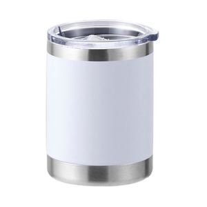 Custom High Quality Powder Coated 10Oz Lowball Tumbler Double Wall Insulated Coffee Stainless Steel Tumblers Cup Mugs - Product Image 4