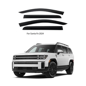 4 Deflectores de Viento Acrílicos Negros, Protectores de Lluvia y Sol <span class=keywords><strong>para</strong></span> Ventanas de Puerta, Visera <span class=keywords><strong>para</strong></span> <span class=keywords><strong>Hyundai</strong></span> <span class=keywords><strong>Santa</strong></span> <span class=keywords><strong>Fe</strong></span> 2024 2025, <span class=keywords><strong>Accesorios</strong></span> Santafe - Product Image 1