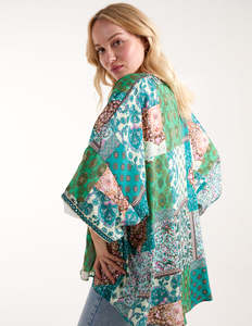 Femmes 2024 Printemps Nouvelle Mode Tops <span class=keywords><strong>Chic</strong></span> Tops Patchwork Flower Printing Blouses Vintage Long Sleeve Female Shirts Blusas Blouses - Product Image 4