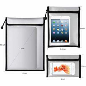 CUSTOM 3 Pack Fireproof and Waterproof <b>Document</b> Organizer Pouch Money and Water-Resistant Safe Storage <b>Bags</b> for School Use - Product Image 4