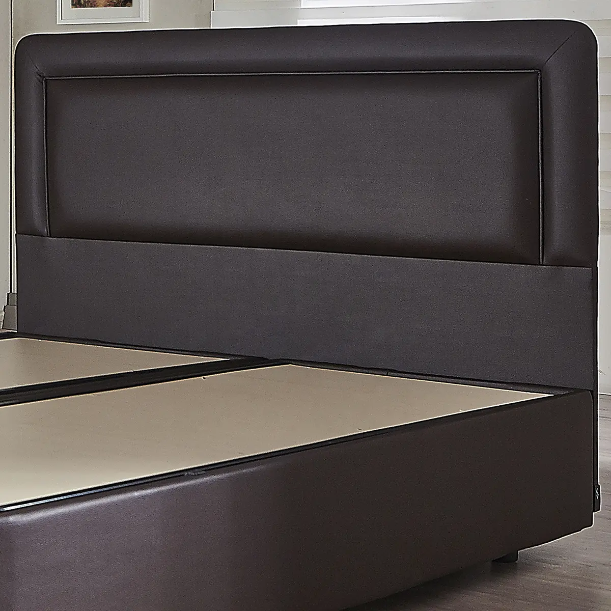 Headboard Kamelya Bed Modern Dark Brown Headboard 160 cm for Bedroom Furniture made in Turkey, Wholesale, Hot Sale