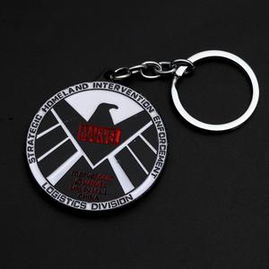 ZY0813A escudo vengador Thor martillo murciélago acero Metal llavero <span class=keywords><strong>Helan</strong></span> periférico coche llavero película llaveros regalo - Product Image 4