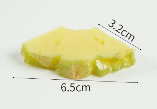 สับปะรดสีเหลืองอ่อนแบบแผ่น - ไม่มีหัวเข็มขัด