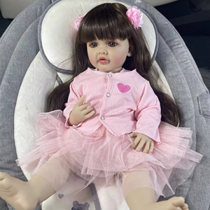 Bambola Reborn Parlante Funzionale Betty Corpo Interamente in Silicone Vinilico Lavabile per Bambina, Bambolotto Bebe Regalo di Compleanno e Natale, Giocattoli per Ragazze - Product Image 4