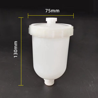 Pistolet de pulvérisation compact DEVLIBISS pour petits travaux, pot en plastique 250 ml, accessoires d'outils de peinture aérospatiale à alimentation par gravité