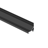 Profilé en aluminium LED K&C KM18, fixation magnétique d'angle, canal pour bande LED en aluminium anodisé, 1M/2M/3M