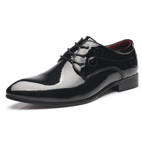 Chaussures habillées et Richelieu pour hommes en cuir, bout pointu, grandes tailles 47 48, couleur rouge, formelles