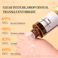 Sérum liquide à l'essence de vitamine C, tonique à l'acide L-ascorbique pour peaux sèches, hydratant, minimiseur de pores, améliore le teint terne