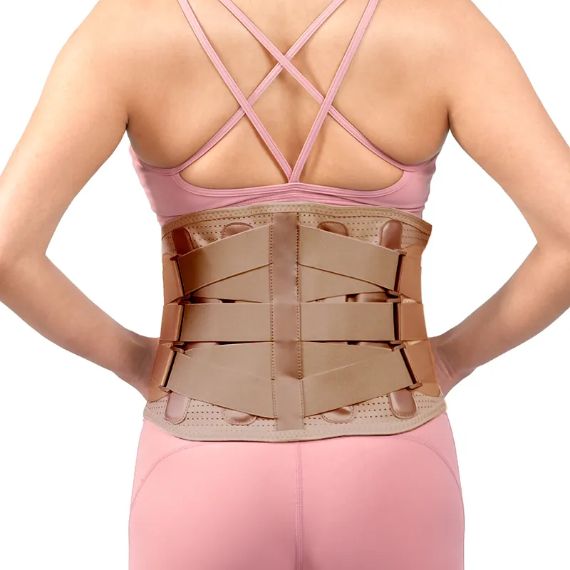 Correas lumbares elásticas ajustables para aliviar el dolor en la cintura, soporte para la parte inferior de la espalda, soporte para la cintura para gimnasio, cinturón lumbar médico