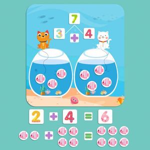 Outil d'apprentissage créatif 3-en-1 pour la maternelle et la 1ère année : chiffres magnétiques imprimés en sérigraphie - Product Image 5