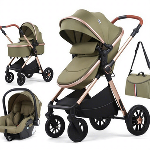 Cochecito Plegable 3 en 1 Estilo Europeo, Multifuncional con Silla <span class=keywords><strong>de</strong></span> Auto, Gran Venta - Product Image 1