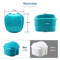 Boîte de rangement pour prothèses dentaires en plastique personnalisée OEM avec logo sur mesure pour la vente en gros