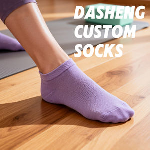थोक विरोधी पर्ची व्यापार अवकाश पकड़ टखने कपास नायलॉन उच्च गुणवत्ता वाले कस्टम महिला खेल मोजे लोगो कस्टम के साथ - Product Image 1