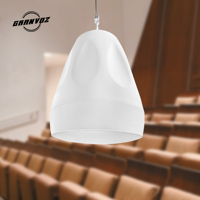 Pa System 2-Way 6.5 Inch Ceiling Hanging Sphere PendantSpeaker for Office, Retail, Hotel, 40W 70V/100V