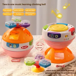 Juguete Giratorio Multifuncional para Bebés, Tambor <span class=keywords><strong>de</strong></span> Mano, Juguete Educativo <span class=keywords><strong>de</strong></span> Plástico para Gatear, Guí<span class=keywords><strong>a</strong></span> <span class=keywords><strong>de</strong></span> Juego para Niños <span class=keywords><strong>de</strong></span> 0 <span class=keywords><strong>a</strong></span> 4 <span class=keywords><strong>A</strong></span>ños - Product Image 4
