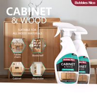 Nettoyant et lustrant pour meubles en bois OEM en gros, 3-en-1, brillance et protection, marque privée, élimine les taches d'eau, l'huile et la graisse, non toxique