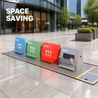 Conteneur en acier à levage hydraulique pour système de collecte des déchets souterrains des communautés résidentielles