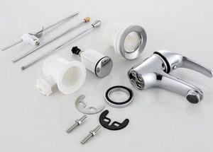 Robinet de lavabo en alliage, fourni par l'usine, avec tige extractible, siphon escamotable et poignée unique, pour le marché européen - Product Image 5